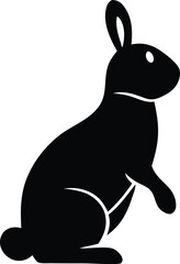 Obraz premium Easter bunny silhouette, rabbit silhouette Designs