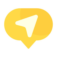 Outgoing Message Flat Icon