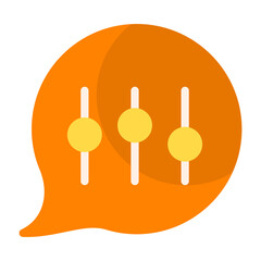 Customizable Chat Flat Icon