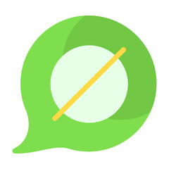 Empty Chat Flat Icon