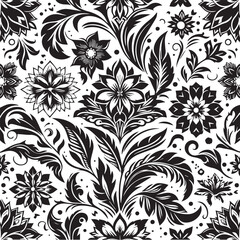 Flower icon set Isolated black flower set icon Vector black flower Silhouette black flower icon set