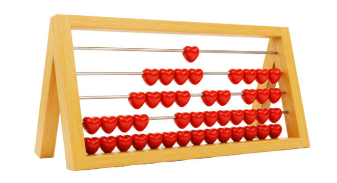 Isolated Heart Abacus