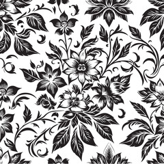 Flower icon set Isolated black flower set icon Vector black flower Silhouette black flower icon set