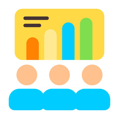 Sales Training Flat Icon