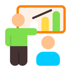 Presentation Skills Flat Icon