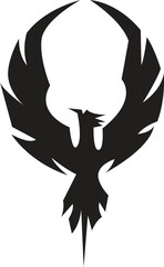 bird logo or bird mascot symbol of freedom