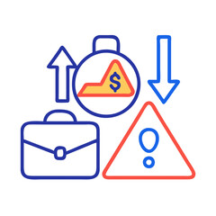 Obraz premium Dynamic Business Risk Icon