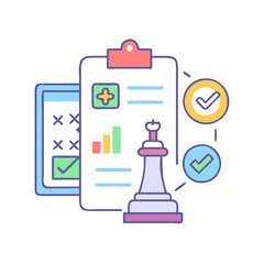  Dynamic Business Strategy Evaluation Icon