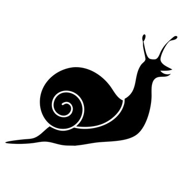 recommend clip art: animal snail silhouette vector