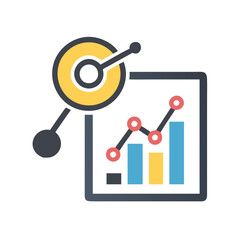  Dynamic Business Trend Analysis Icon
