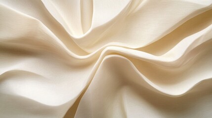 Obraz premium Soft folds on textured off-white paper create elegant and subtle background