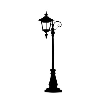 recommend clip art: street lamp icon, street lamp silhouette vector illustration-simple silhouette illustration of street lamp, perfect for street lamp logos and icons