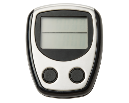 Digital meter with dual display for easy reading on a transparent background