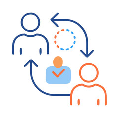 Obraz premium Dynamic Customer Onboarding Icon