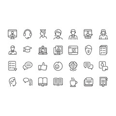 Camping Adventure Icons Set Tent, Gear, and Nature