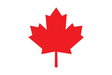 Maple leaf icon black and white vector outline sign