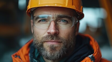 Portrait of a Confident Construction Worker