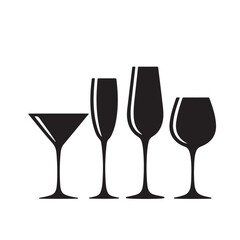   Wine bottle grapes glass vine leaves black and white illustration