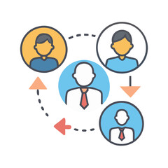  Employee Development Strategy Icon for HR