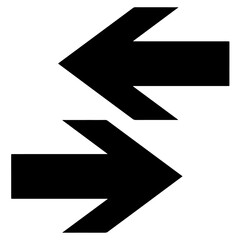 forward and backward arrow icon on a white background.