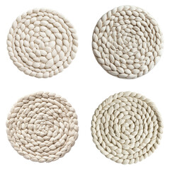 Obraz premium Cream Cotton Braided Coaster