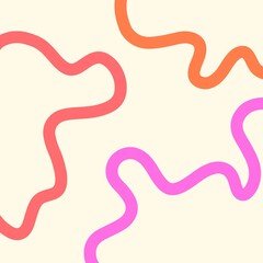 Abstract background of colorful pastel wave hand scribbles
