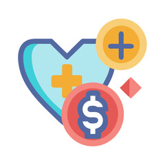  Financial Health Icon for Business Analysis