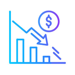  Financial Loss Icon for Risk Management