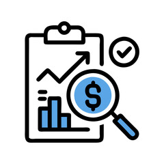  Financial Performance Review Icon for Evaluation