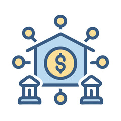  Financial Service Management Icon