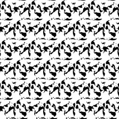 Background, vector pattern seamless spotted monochrome