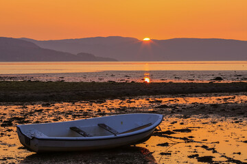 Sunset at Trondheim fjord