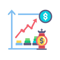  Market Growth Strategy Icon for Business Success