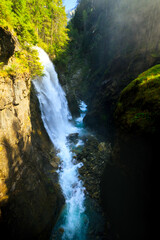 waterfall in the alps