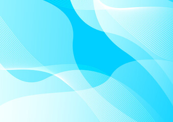 水色の抽象的な曲線の背景