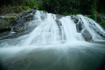 Curug 7 Bidadari, Sumowono, Semarang. Cool and fresh waterfall views in the forest