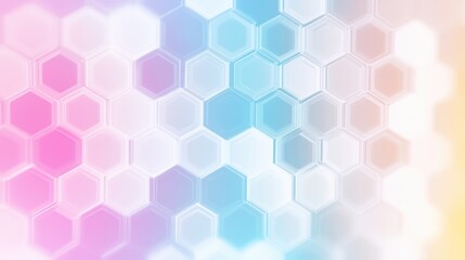 Abstract hexagonal pattern, pastel colors, technology background, digital design, graphic design element