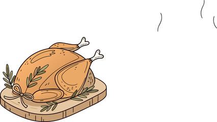 Festive Thanksgiving Turkey Vector Art for Designers