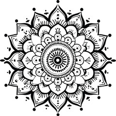 Mandala abstract background with round ornament