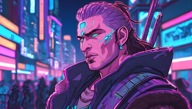 Warrior In Cyber Punk