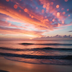 Fototapeta premium sunset on the beach