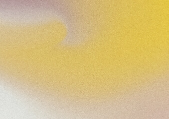 質感のある黄色のノイズ入りグラデーション背景　Textured yellow noisy blur gradient background.