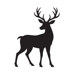 silhouette of a deer