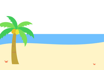 海の背景のイラスト	