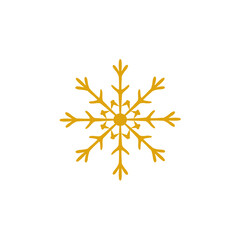 Obraz premium golden snowflake illustration