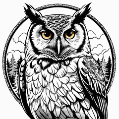 owl vector for graphic design needs