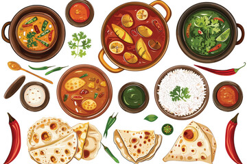 Thai foods is so good painting and drawing     digital art thai foods 