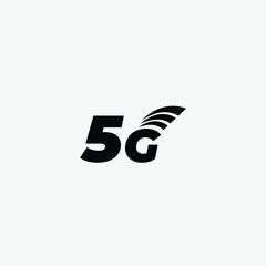 5G Icon, vector, sign and symbol for internet and electronic devices fully editable vector template	