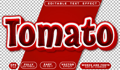 Fototapeta premium Tomato Red VegetableFully Editable Vector Text File
