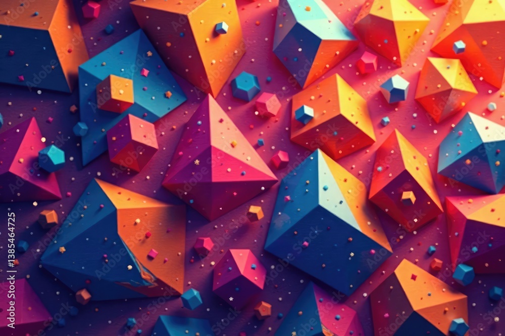 Wall mural abstract geometric shapes forming a continuous pattern, abstract, modern, clean